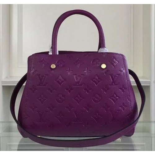 Louis Vuitton Monogram Empreinte MONTAIGNE BB Bag M50665 Purple