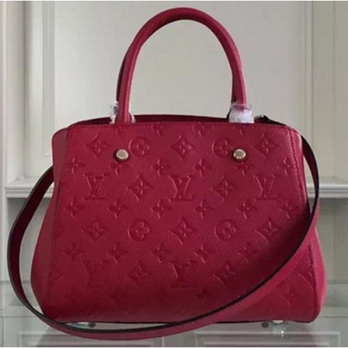 Louis Vuitton Monogram Empreinte MONTAIGNE BB Bag M50665 Red