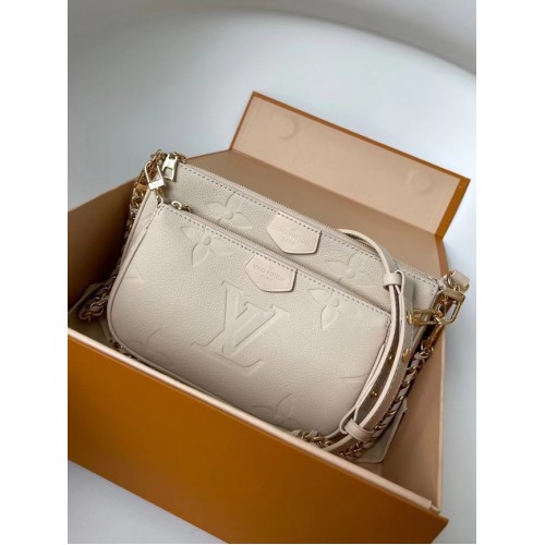 Louis Vuitton Monogram Empreinte Original Leather M44823 Cream