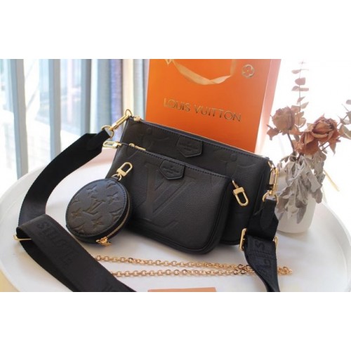 Louis Vuitton Monogram Empreinte Original Leather M44823 black