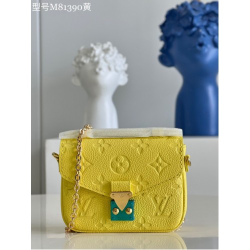 Louis Vuitton Monogram Empreinte POCHETTE METIS BB M81390 yellow