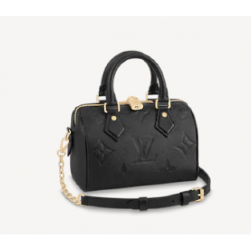Louis Vuitton Monogram Empreinte SPEEDY BANDOULIERE 20 M58953 black