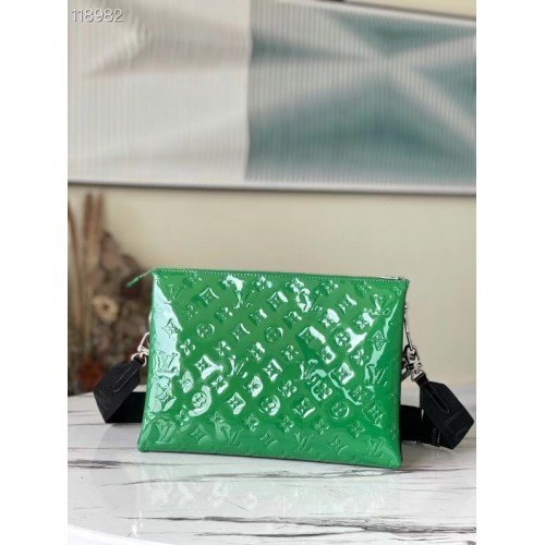 Louis Vuitton Monogram Vernis COUSSIN MM M57783 green