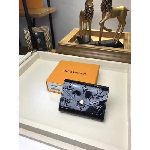 Louis Vuitton Monogram Vernis VICTORINE WALLET M62427 black