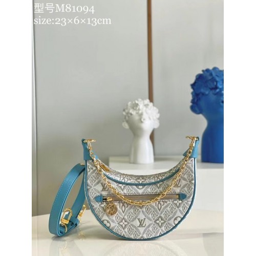 Louis Vuitton Monogram denim M44036 blue