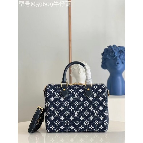 Louis Vuitton Monogram denim M59609 Navy Blue
