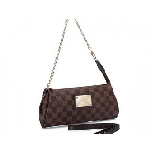 Louis Vuitton N55213 Damier Ebene Canvas Eva Clutch