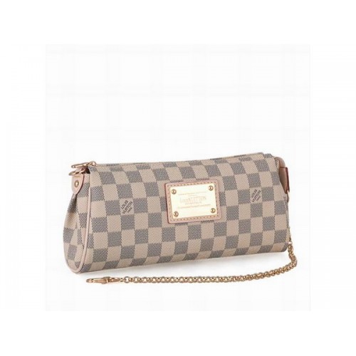 Louis Vuitton N55214 Damier Azur Canvas Eva Clutch