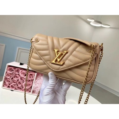Louis Vuitton NEW WAVE Chain Bag M63956 apricot