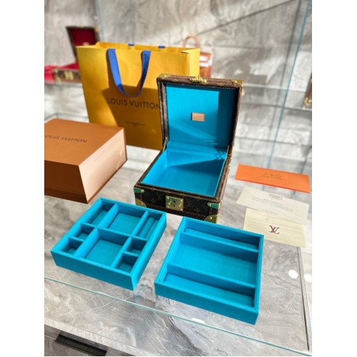Louis Vuitton NICE JEWELRY CASE M44185 light blue