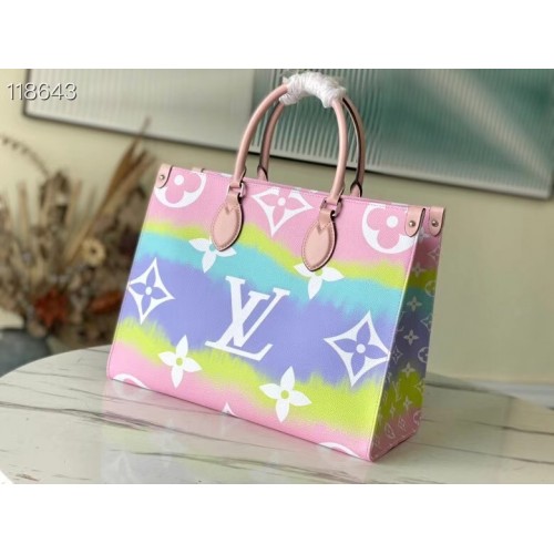 Louis Vuitton ONTHEGO MM M45118 Pink&Blue