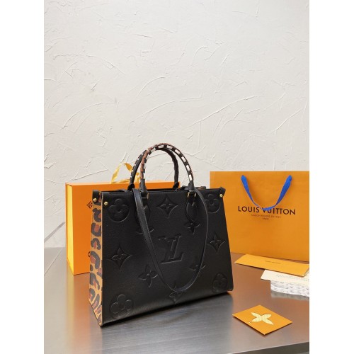 Louis Vuitton ONTHEGO Monogram MM M45889 Leopard Black