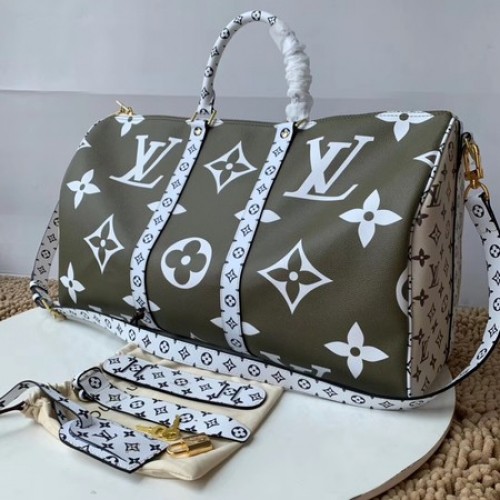 Louis Vuitton Original KEEPALL 50 M44590 Khaki