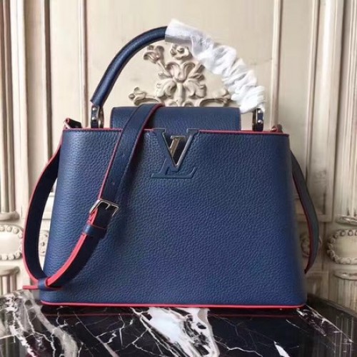 Louis Vuitton Original Leather CAPUCINES PM M42450 Blue