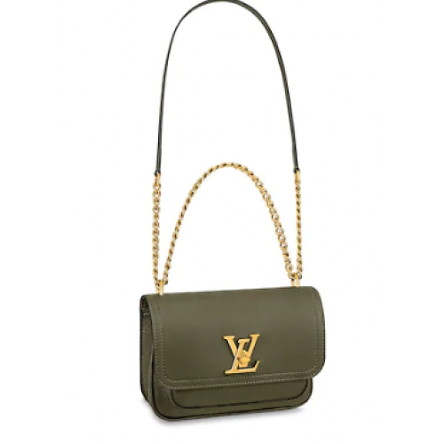 Louis Vuitton Original Lockme chain small handbag M57067 Khaki green