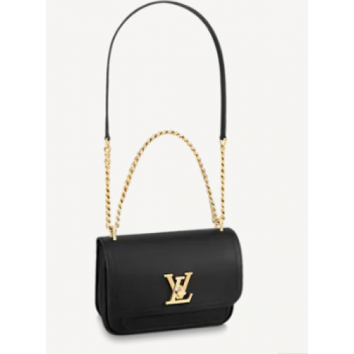 Louis Vuitton Original Lockme chain small handbag M57067 black
