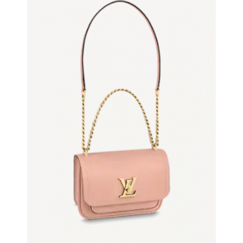 Louis Vuitton Original Lockme chain small handbag M57067 pink