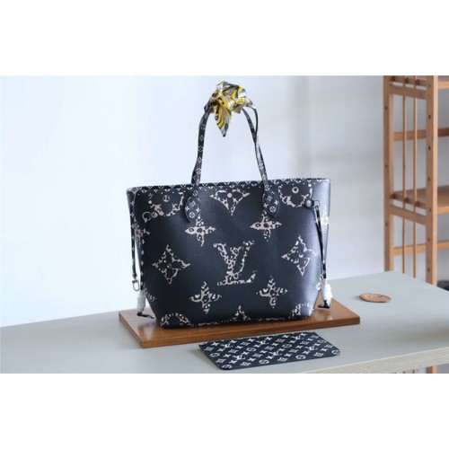 Louis Vuitton Original Monogram Canvas NEVERFULL M41177 black