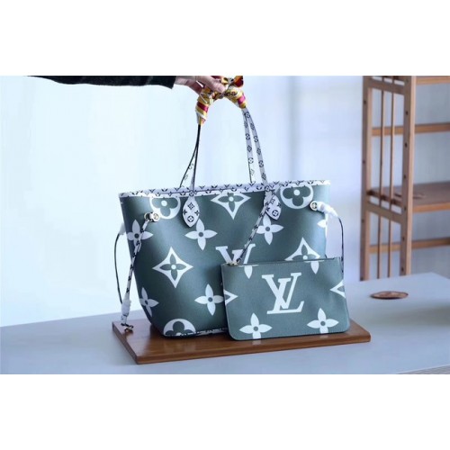 Louis Vuitton Original Monogram Canvas NEVERFULL M41177 green