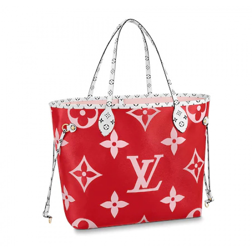 Louis Vuitton Original Monogram Canvas NEVERFULL MM M44567 Red