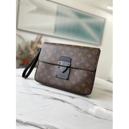 Louis Vuitton Original Monogram Canvas Zipper Clutch bag M80560 black