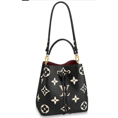 Louis Vuitton Original Monogram Empreinte NEONOE M45497 BLACK