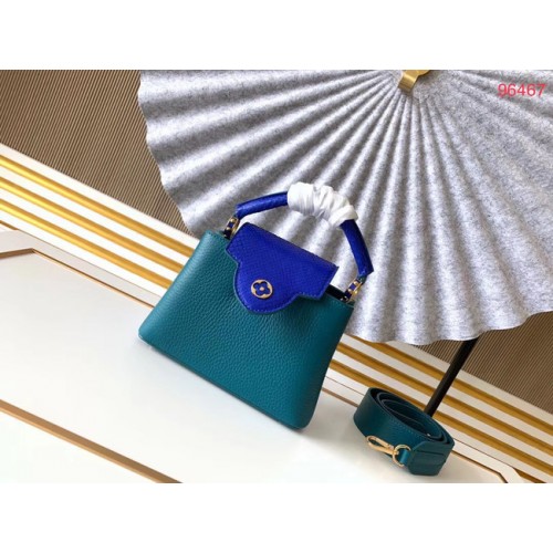 Louis Vuitton Original Taurillon leather CAPUCINES BB M95509 blue