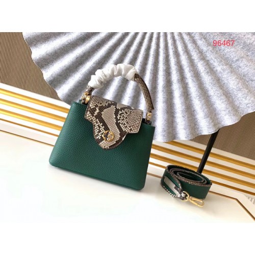 Louis Vuitton Original Taurillon leather CAPUCINES BB M95509 green