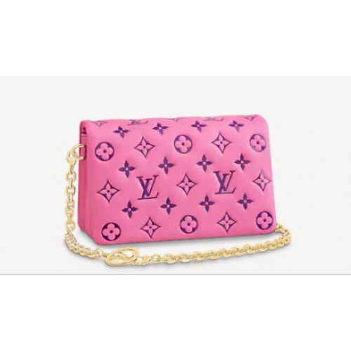 Louis Vuitton POCHETTE COUSSIN M80745 Pink Purple