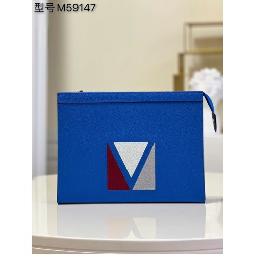 Louis Vuitton POCHETTE VOYAGE M59147 blue
