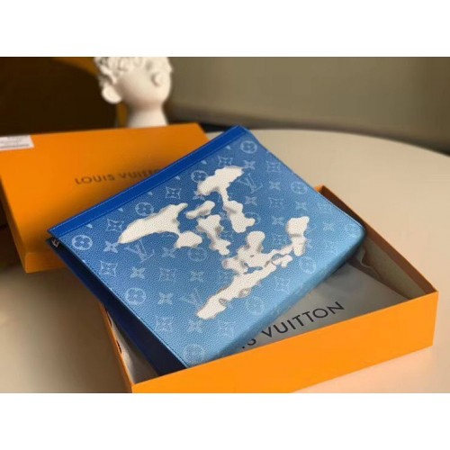 Louis Vuitton POCHETTE VOYAGE MM M45480 Blue