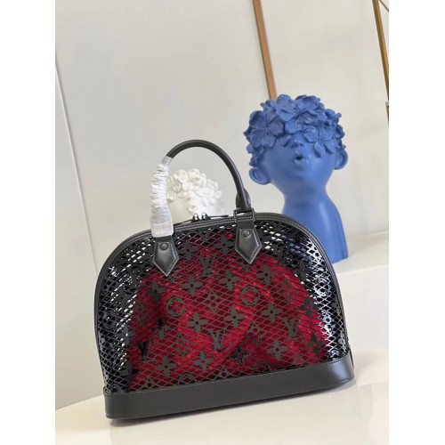 Louis Vuitton Patent calfskin Alma PM M20355 Black