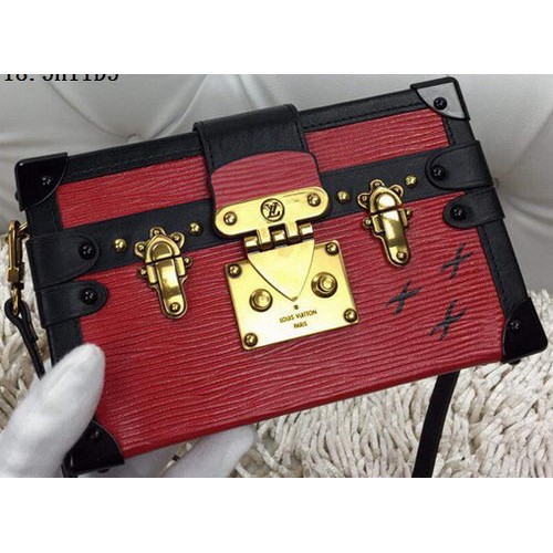 Louis Vuitton Petite Malle Epi Leather Bag M94219 Red