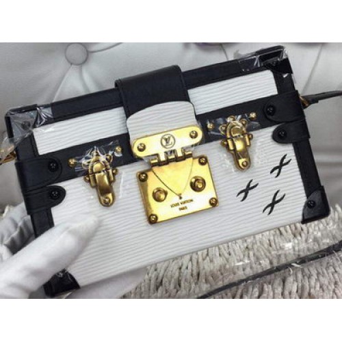 Louis Vuitton Petite Malle Epi Leather Bag M94219 White