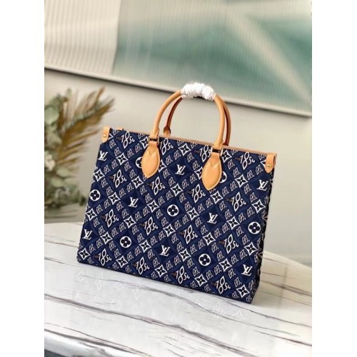 Louis Vuitton SINCE 1854 Onthego medium tote bag M57396 blue