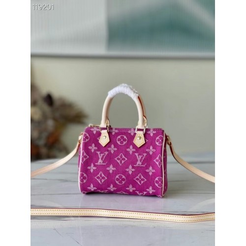 Louis Vuitton SPEEDY Monogram denim  M95052 rose
