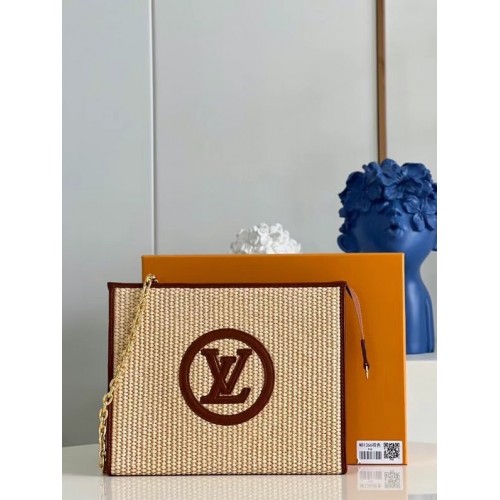 Louis Vuitton TOILETRY POUCH ON CHAIN M81366 Caramel Brown