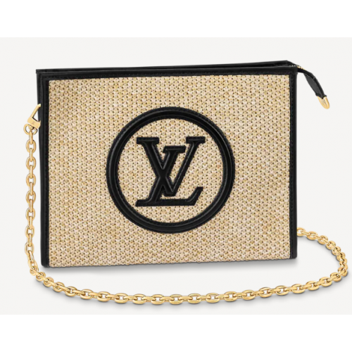 Louis Vuitton TOILETRY POUCH ON CHAIN M81366 black