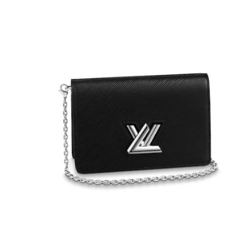 Louis Vuitton TWIST BELT CHAIN WALLET M68559 black
