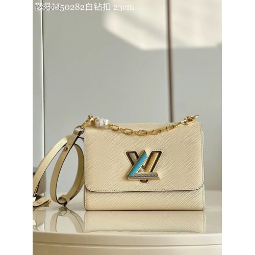 Louis Vuitton TWIST MM M50282 Quartz White
