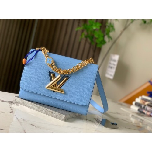 Louis Vuitton TWIST MM M59627 light blue