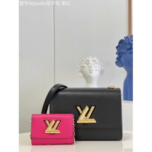 Louis Vuitton TWIST PM M59886 Black / Fuchsia