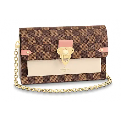 Louis Vuitton original VAVIN CHAIN WALLET N60237 Creme