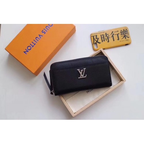Louis Vuitton original ZIPPY LOCKME M62622 BLACK