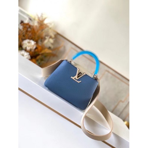 Louis vuitton CAPUCINES MINI M56072 LIGHT BLUE