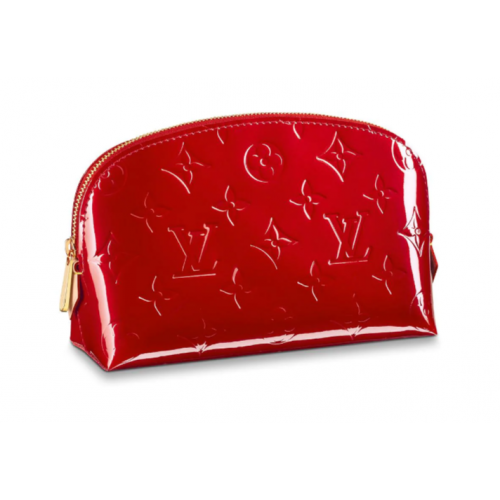 Louis vuitton Monogram Vernis Leather COSMETIC POUCH M90172 red