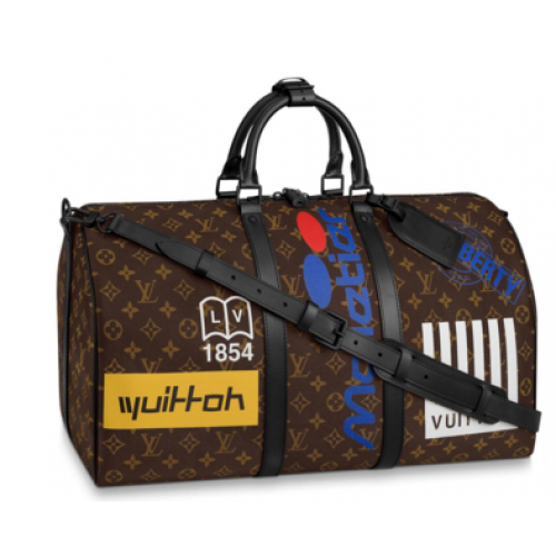 Louis vuitton original KEEPALL BANDOULIERE 50 M44643 M44642 Chestnut
