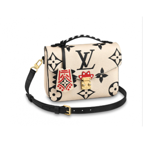 Louis vuitton original Louis Vuitton CRAFTY POCHETTE METIS M45384 White