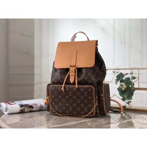 Louis vuitton original Monogram Canvas Larg Backpack M44658