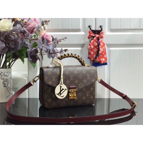 Louis vuitton original Monogram Canvas POCHETTE METIS M43984 Wine